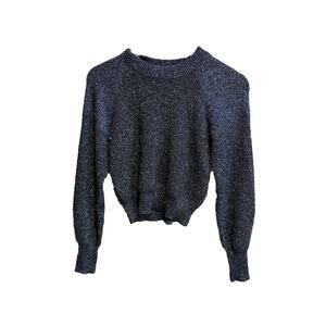 Joie Blue Sparkly Long Sleeve Italian Yarn Women's Sweater‎ Size XXS